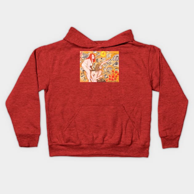 Artists of Chauvet Kids Hoodie by Art by Bryan Crowson